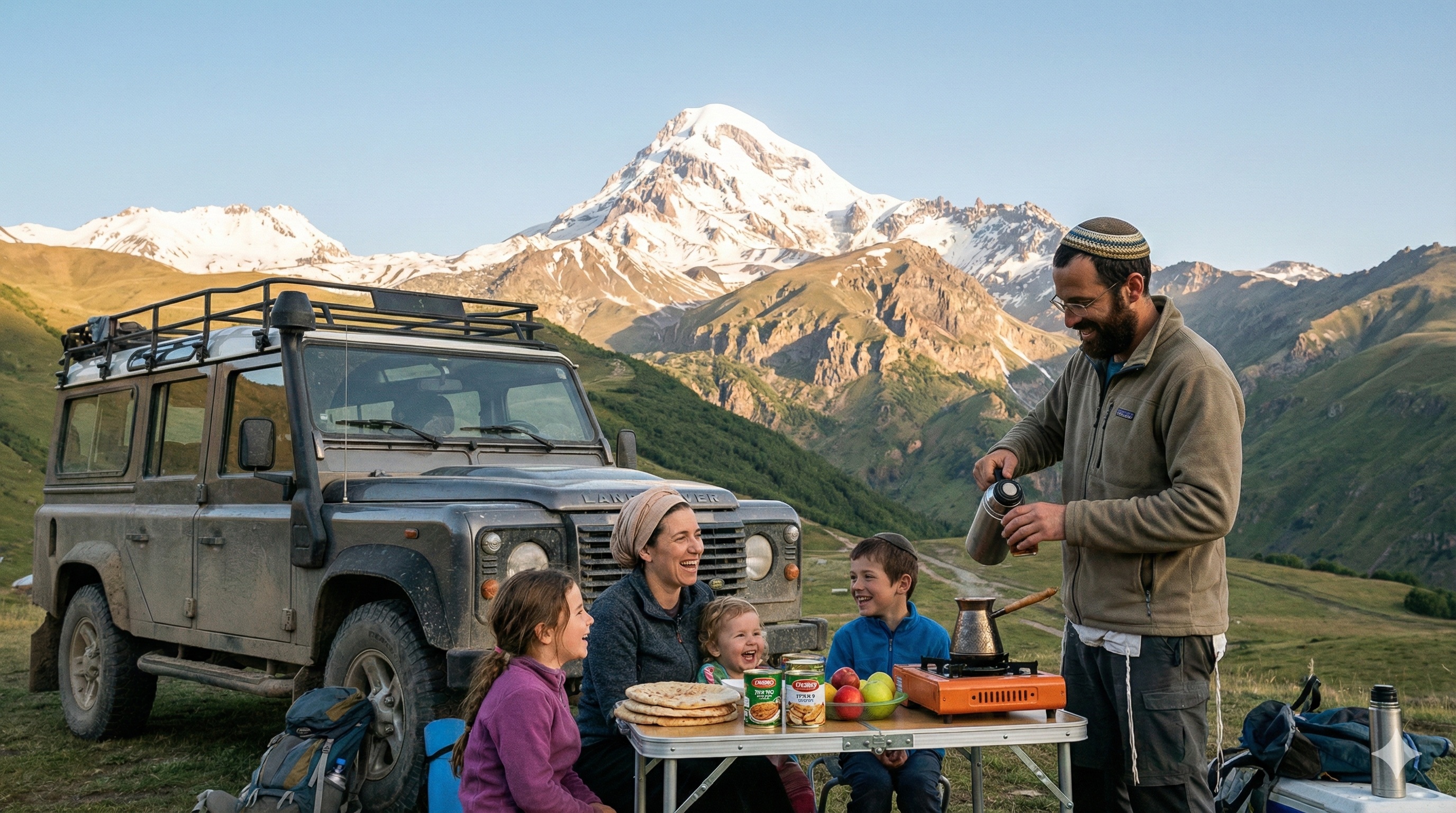 לכבוש את הפסגות (על בטן מלאה): טיול ג'יפים כשר למהדרין בהרי הקווקז וקזבגי